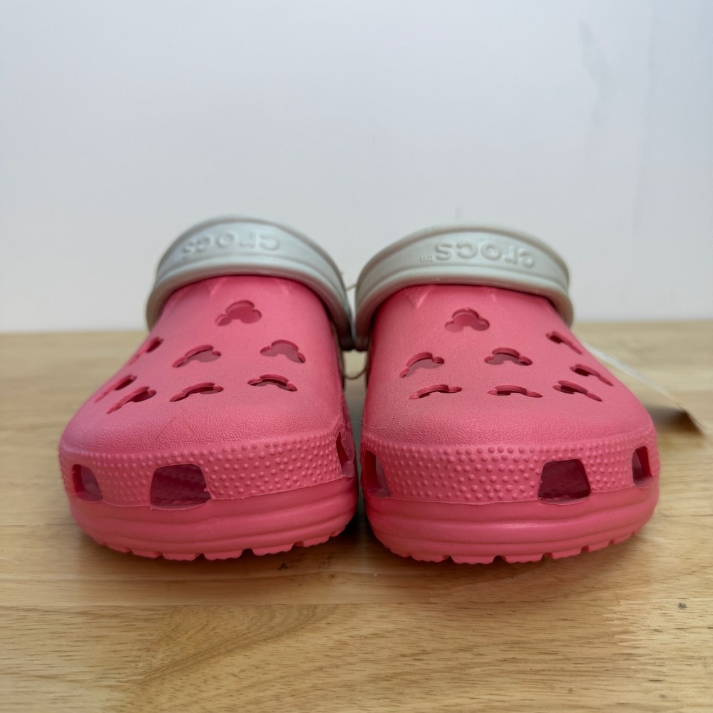 NEW Crocs Disney Mickey Mouse Clogs Women Size 8-9 Pink Pearl Slip On Shoes - Picture 7 of 10